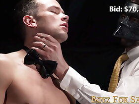 Twink has cock jerked off regarding fetish auction after anal play