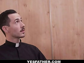 Pervert celebrant fucks boy from catholic academy raw on his desk and uncouth boy moans orgasmically