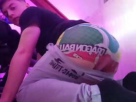 I expose my ass in front of burnish apply camera