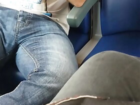 He caught me thither the train, yeah i had the flashlight on :D