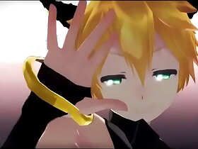 (MMD GAY) Len Hot Pole Dance