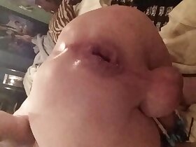 Huge anal insertion