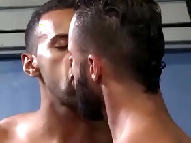 Sneaky Locker Room Kiss