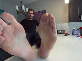 Roommate Let's you Jerk Off to his Perfect Feet for the First Time! (Full)