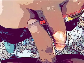 Animação gay: machos do pau grosso medindo quem tem maior