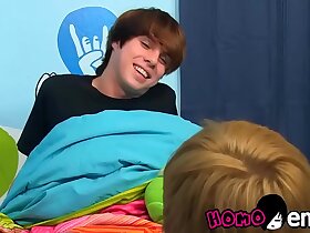 Seductive twink Kyler Moss pounded and cum sprayed on feet