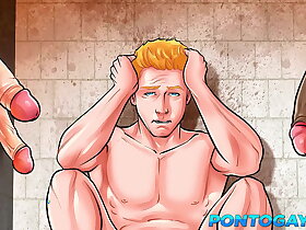 Atrás das Grades - Fazendo fila pra comer o loirinho novato