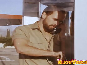 Butt buddies have wettish bareback copulation at hand a big cumshot