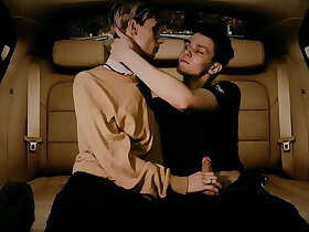 Hunk fucked in anal in the about duff of a car