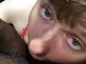 Cross dressing sexy furuncle butt sissy twink sucking BBC