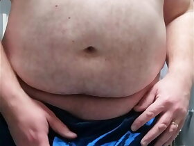 Feeling horny in silk boxers.